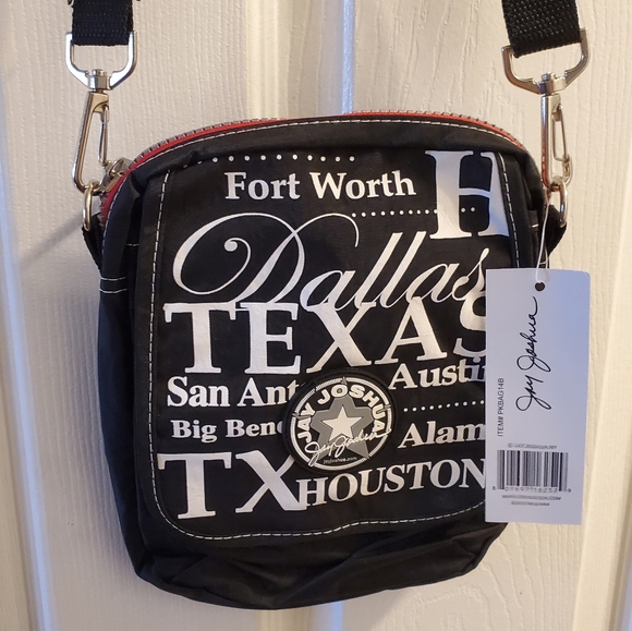 Jay Joshua Texas TX sling over shoulder travel purse : San Antonio Dallas - Picture 2 of 4